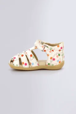 Kickers Sandales|Voûte Plantaire-Bigflo cerise Blanc
