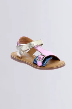 Kickers Sandales Et Nu-Pieds-Diazz Marine Rose (24-34) Or