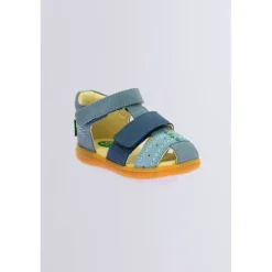 Kickers Sandales|Sandales-Kick bazar tricolore Bleu