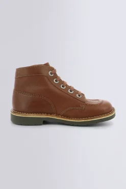 Kickers Bottines|Voûte Plantaire-Kick Col Camel Marron