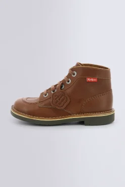Kickers Bottines|Voûte Plantaire-Kick Col Camel Marron
