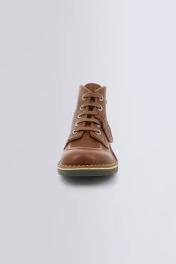 Kickers Bottines|Voûte Plantaire-Kick Col Camel Marron