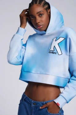 Kickers Sweats|Sweats-Kick Crop Bleu