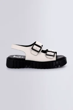Kickers Sandales Et Nu-Pieds-Kick Falk Blanc