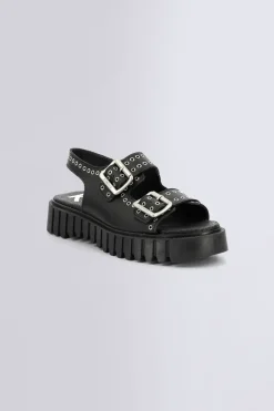 Kickers Sandales Et Nu-Pieds-Kick Falk Noir