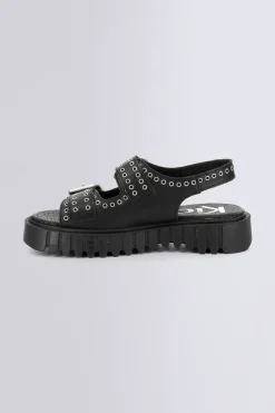 Kickers Sandales Et Nu-Pieds-Kick Falk Noir