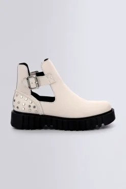 Kickers Boots Et Bottines-Kick Fantasy Cassé Blanc