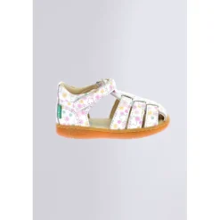 Kickers Sandales|Sandales Et Nu-Pieds-Kick Flo Imprimé Blanc