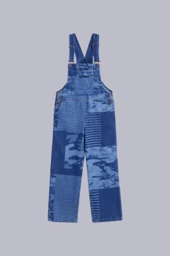 Kickers Combinaisons-Kick Over Camouflage Bleu