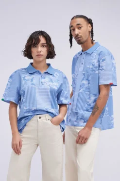 Kickers Polos|Polos-Kick Polo Camouflage Bleu