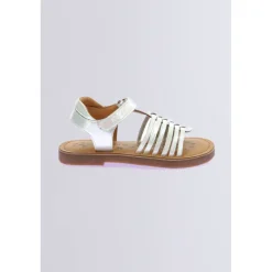 Kickers Sandales Et Nu-Pieds-Kick Prella Irisé Blanc