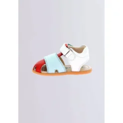 Kickers Sandales|Sandales-Kick Sumkratch Rouge Bleu Blanc