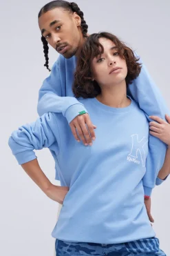 Kickers Sweats-Kick Sweat Clair Bleu