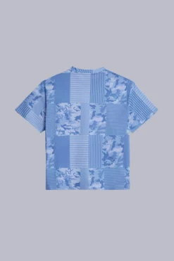 Kickers T-Shirts|T-Shirts-Kick TShirt Camouflage Bleu