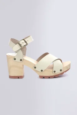 Kickers Kick For Good|Sandales Et Nu-Pieds-Kick Wise Blanc Cassé Écru