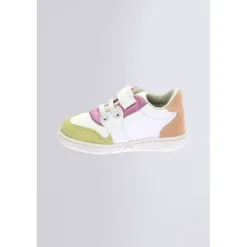 Kickers Baskets|Chaussures Premiers Pas-Kickbrownie Multicolore Blanc