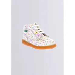 Kickers Bottillons|Bottines-Kickiconic Imprimé Blanc