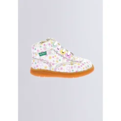 Kickers Bottillons|Bottines-Kickiconic Imprimé Blanc