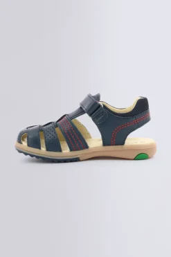 Kickers Voûte Plantaire|Chaussures Premiers Pas-PLATINIUM Marine