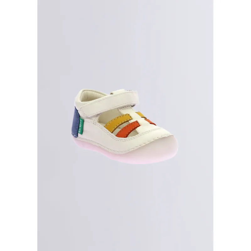 Kickers Babies Et Salomés|Babies Et Salomés-Sushy Tricolore Blanc