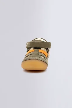 Kickers Chaussures Premiers Pas|Babies Et Salomés-Sushy Orange Kaki